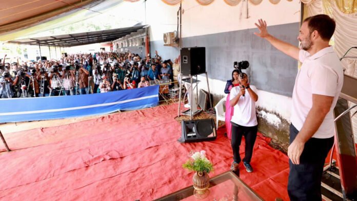 Rahul Gandhi AT WAYANAD BJP wants to restrict tribal communities to forests by calling them 'forest dwellers': Rahul Gandhi